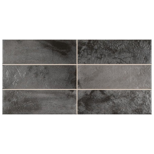 SomerTile - Kings Raku Ceramic Wall Tile – Black — Floorzz