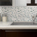 SomerTile - Strawberry Fields Porcelain Mosaic Installed