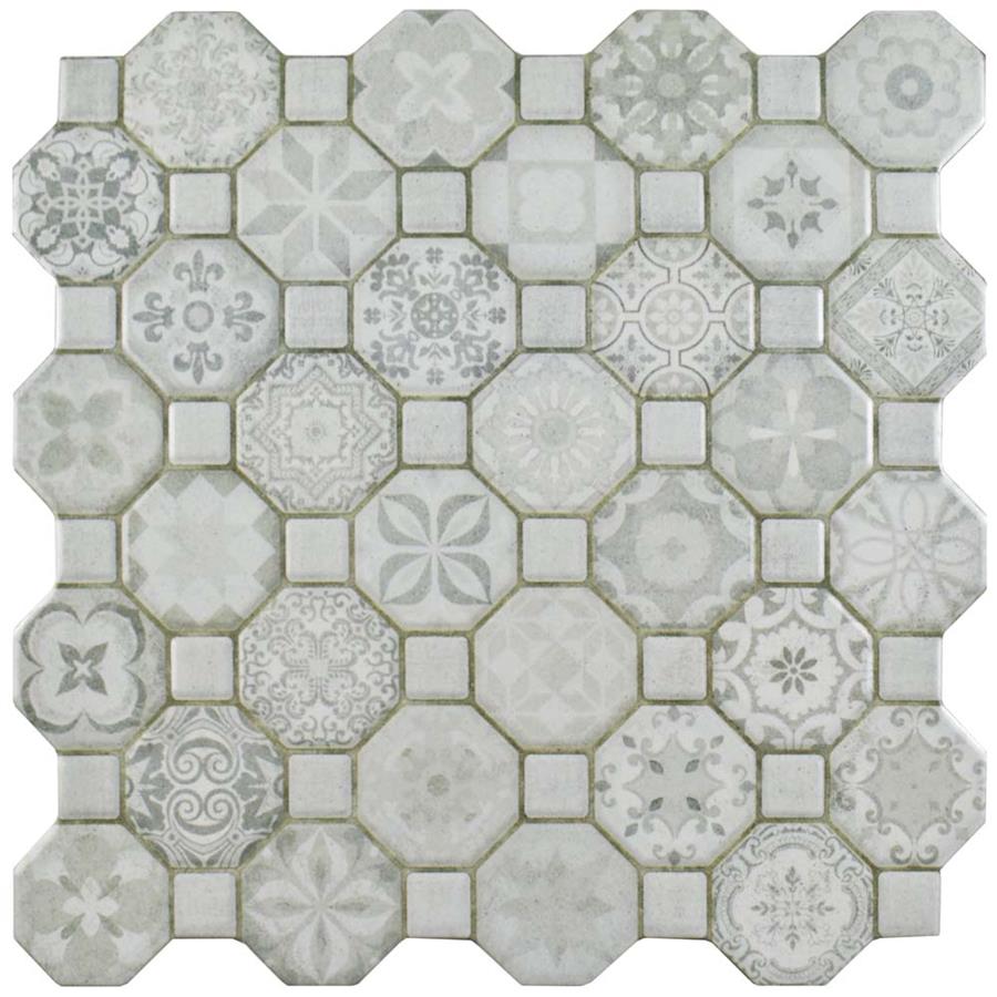 SomerTile - Tessera Ceramic Tile - White Close