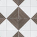 SomerTile - Triangle 6”x 6” Ceramic Wall Tile - Rustique Glossy Brown Installed 2