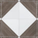 SomerTile - Triangle 6”x 6” Ceramic Wall Tile - Rustique Glossy Brown Installed 6