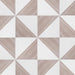SomerTile - Triangle 6”x 6” Ceramic Wall Tile - Rustique Glossy Tauped Installed 3 6