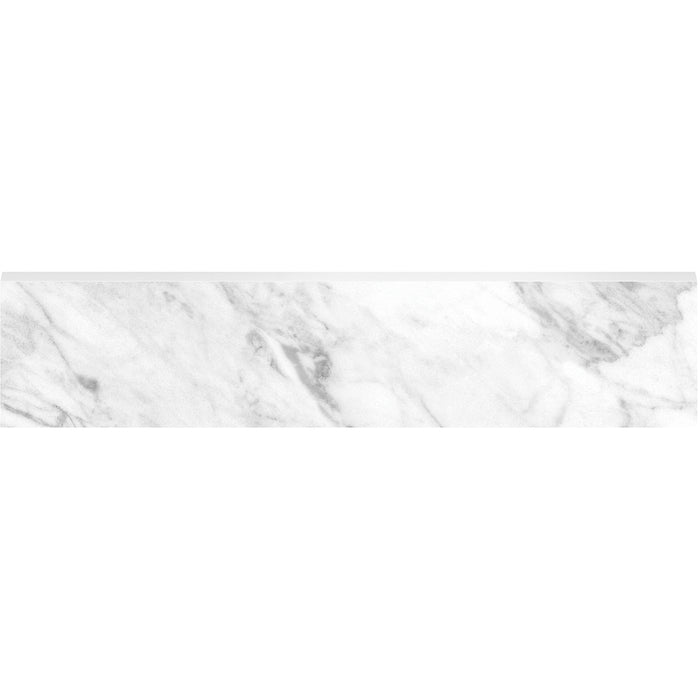 Anatolia - La Marca Glazed Porcelain 3 in. x 12 in. Polished Bullnose - Statuarietto