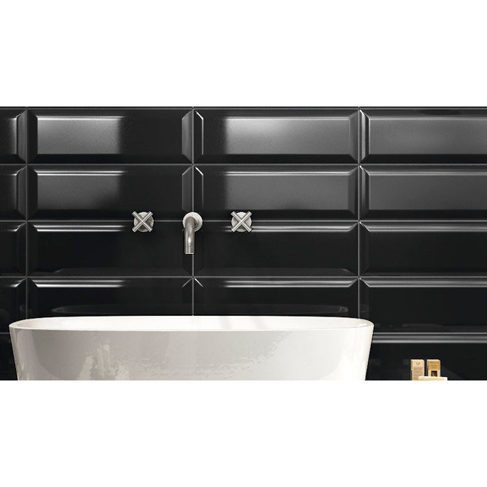 Stonepeak Ceramics - Adamas 4 in. x 12 in. Ater Porcelain Wall Tile