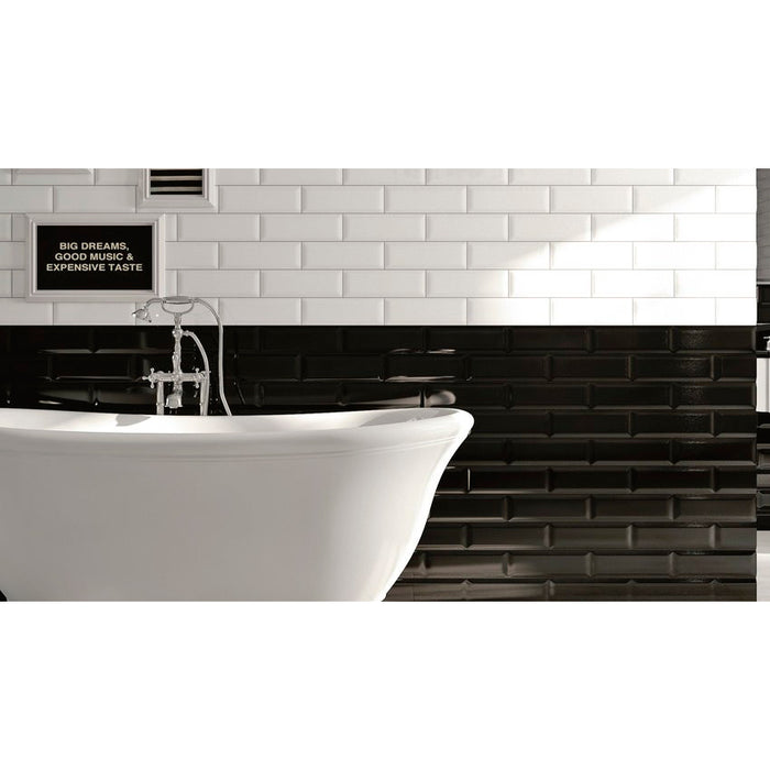 Stonepeak Ceramics - Adamas 4 in. x 12 in. Ater Porcelain Wall Tile