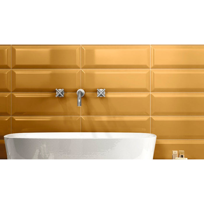 Stonepeak Ceramics - Adamas 4 in. x 12 in. Flavus Porcelain Wall Bullnose