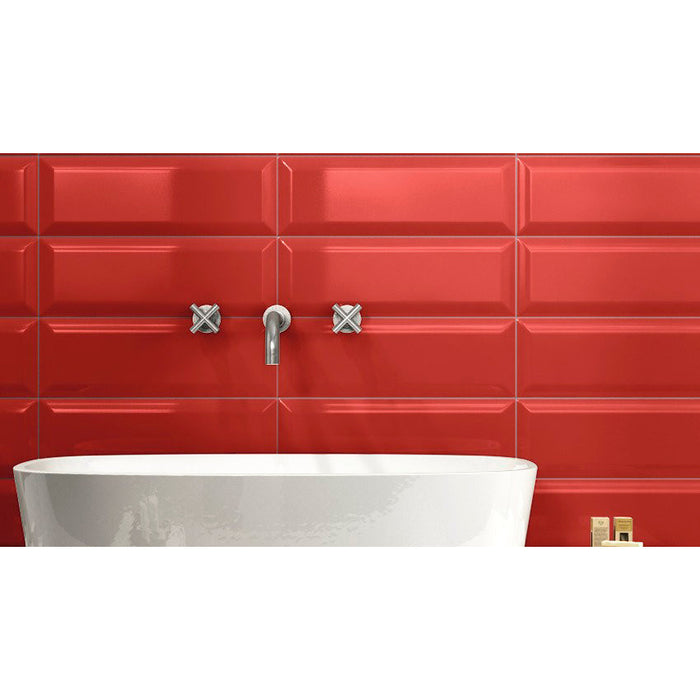 Stonepeak Ceramics - Adamas 4 in. x 12 in. Ruber Porcelain Wall Tile