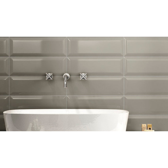 Stonepeak Ceramics - Adamas 4 in. x 12 in. Salvia Porcelain Wall Bullnose
