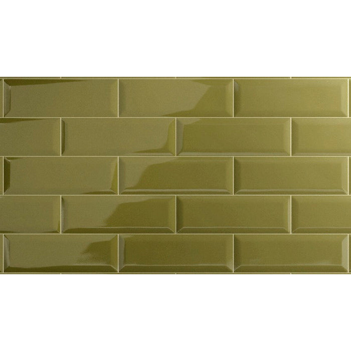 Stonepeak Ceramics - Adamas 4 in. x 12 in. Viridis Porcelain Wall Tile
