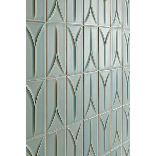 Maniscalco - Takao Series 3 in. x 6 in. 3D Porcelain Tile - Blue