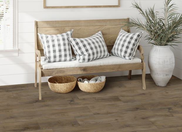 Nuvelle - Density Titan Random Length - 7.12" x 24, 36, 60" - Toasted Oak Room Scene