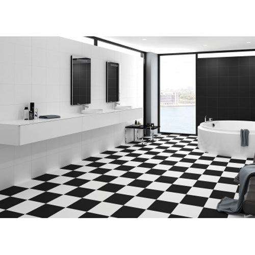 Tamiami - Blanco 24" x 24" Rectified Porcelain Tile - Blanco Matte Installed