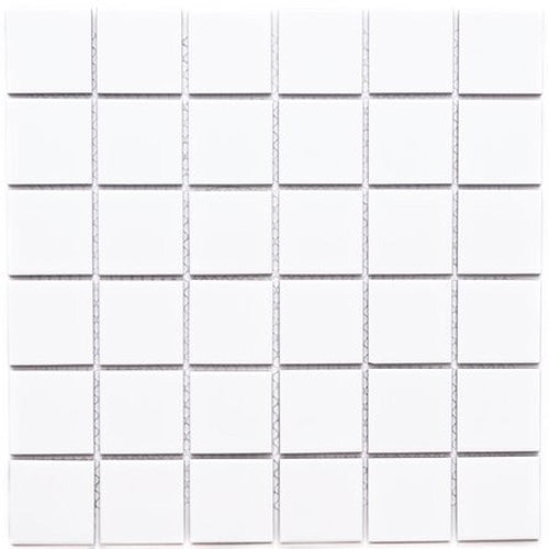 Tamiami - Blanco 2" x 2" Rectified Porcelain Mosaic - Blanco Matte