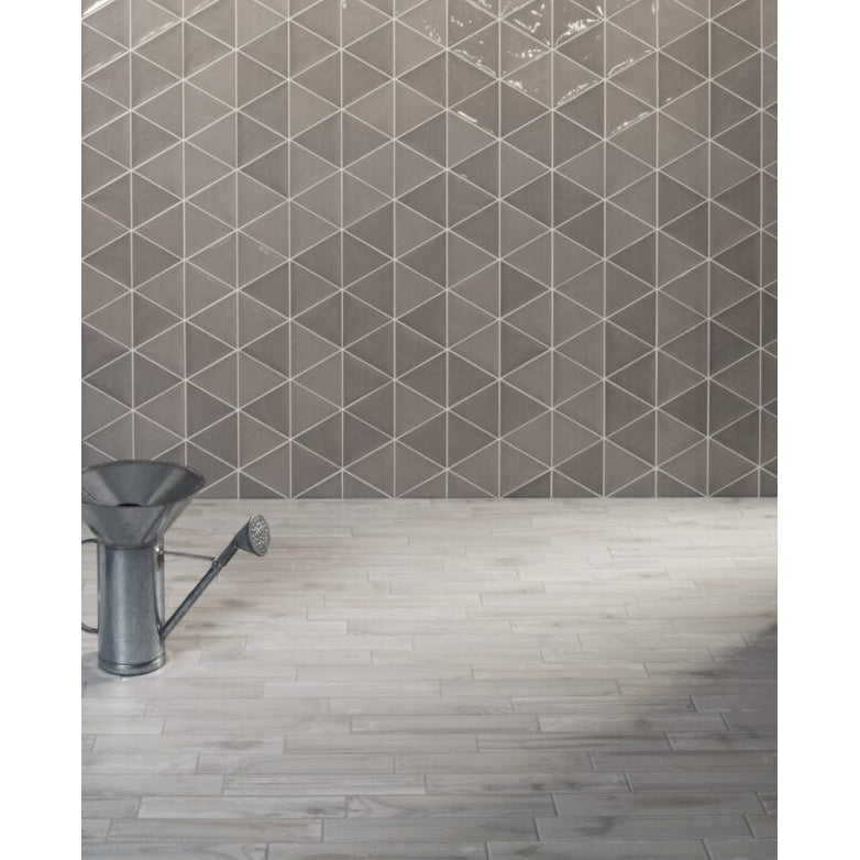 Tamiami - Legnetti 2.5&quot; x 12&quot; Porcelain Tile - Grigio Floor Install