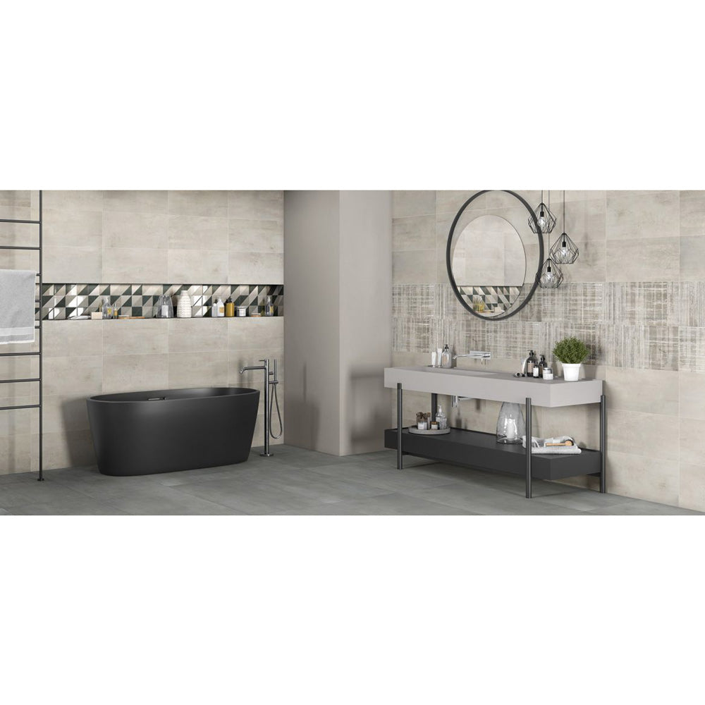 Tamiami - Metallica 12" x 24" Rectified Porcelain Tile - Acciaio Polished