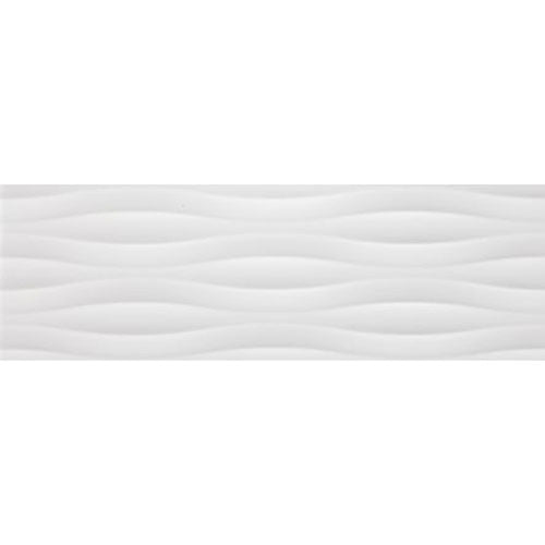 Tamiami - Nautilus/Jazz/Explend 10&quot; x 30&quot; Ceramic Wall Tile - Nautilus Blanco
