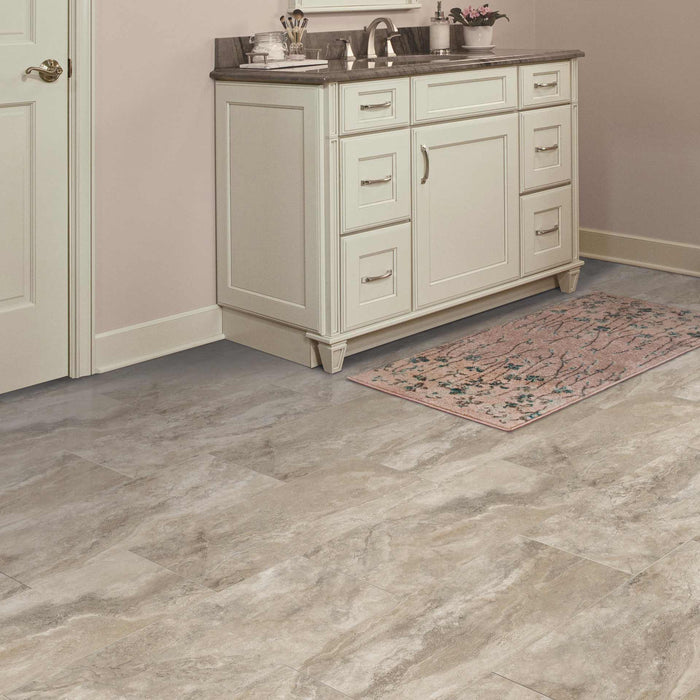 Tarkett - ProGen - 12 in. x 24 in. - Fleury Travertine Verona Installed