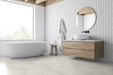 Emser Tile - Terazio 12 in. x 24 in. Glazed Porcelain Tile - Bianco Installed