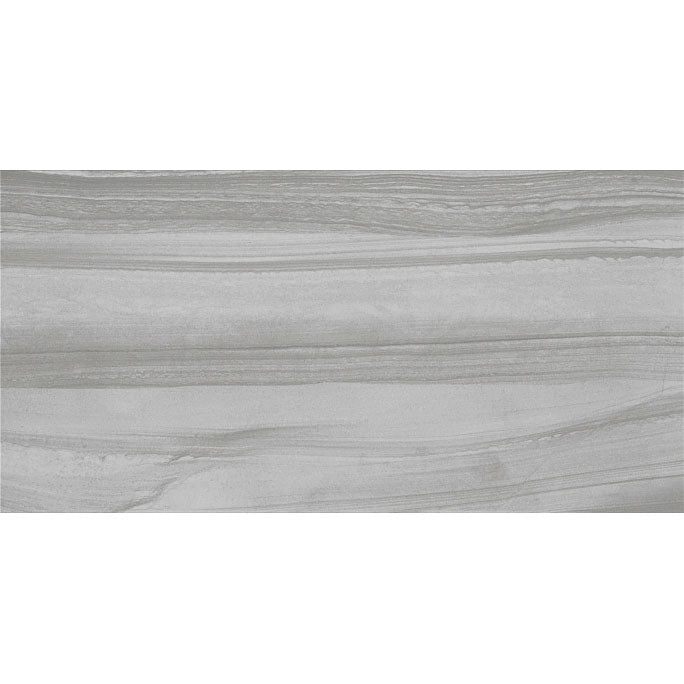 Tesoro - Verena - 12 in. x 24 in. Porcelain Tile - Grey