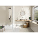 Tesoro - Albatross 3 in. x 12 in. Ceramic Wall Tile - Cream Deco Room Scene