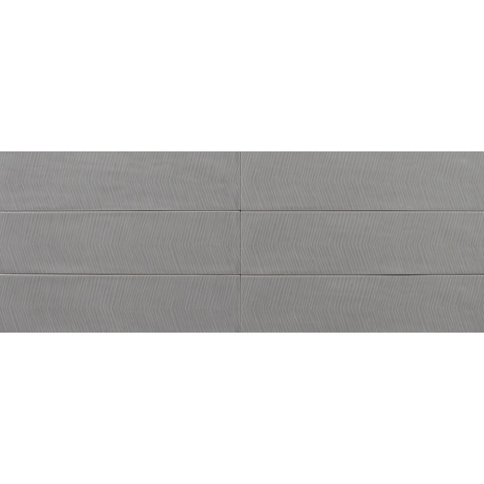 Tesoro - Albatross 3 in. x 12 in. Ceramic Wall Tile - Grey Arrow Deco