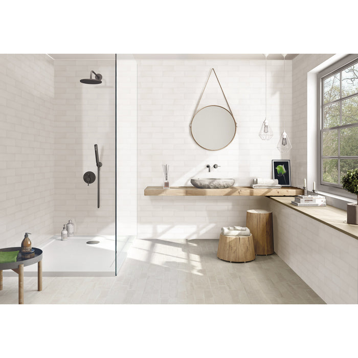 Tesoro - Albatross 3 in. x 12 in. Ceramic Wall Tile - White Room Scene