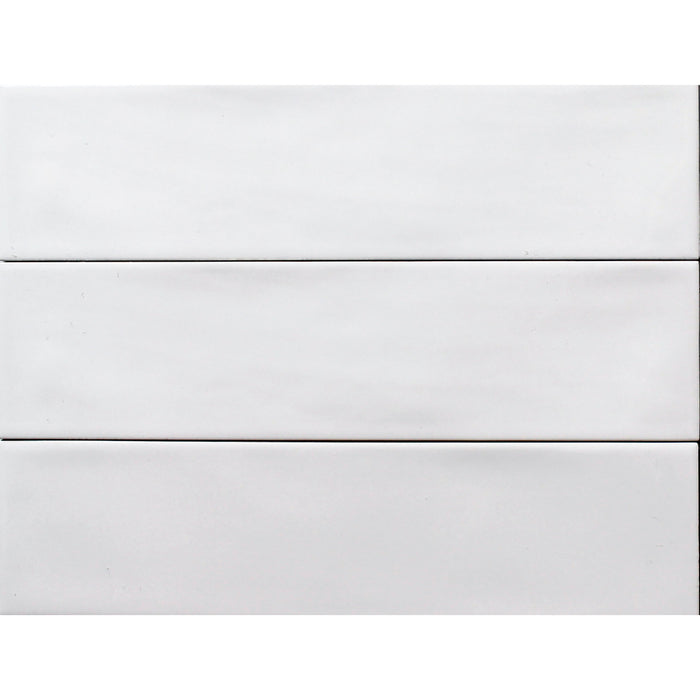 Tesoro - Albatross 3 in. x 12 in. Ceramic Wall Tile - White