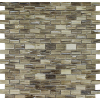 Aquatica by Tesora - Aurora Series 1/2 in. x 1 in. Glass Mosaic - Citrine