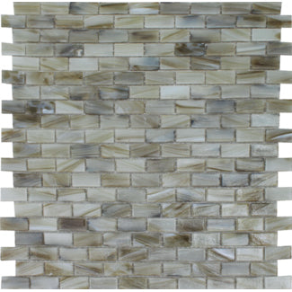 Aquatica by Tesora - Aurora Series 1/2 in. x 1 in. Glass Mosaic - Jade