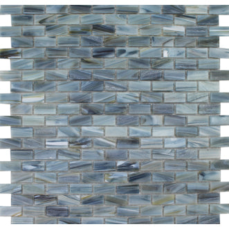 Aquatica by Tesora - Aurora Series 1/2 in. x 1 in. Glass Mosaic - Malachite