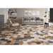 Tesoro - Gauguin Wood Hex Porcelain Tile - Mix Hex Room Scene