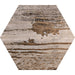 Tesoro - Gauguin Wood Hex Porcelain Tile - Mix Hex 3