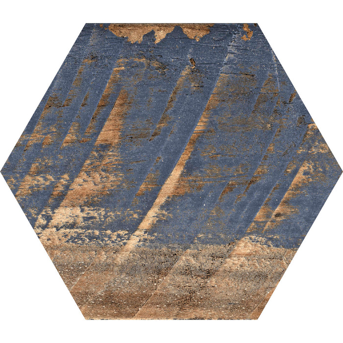 Tesoro - Gauguin Wood Hex Porcelain Tile - Mix Hex 7