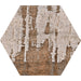 Tesoro - Gauguin Wood Hex Porcelain Tile - Mix Hex 8