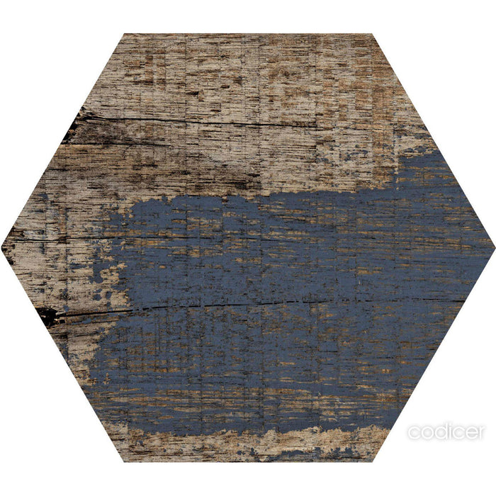 Tesoro - Gauguin Wood Hex Porcelain Tile - Mix Hex
