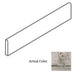 Tesoro Decorative Collection - Grunge Ceramic 3 in. x. 12 in. Bullnose Wall Tile - Grey