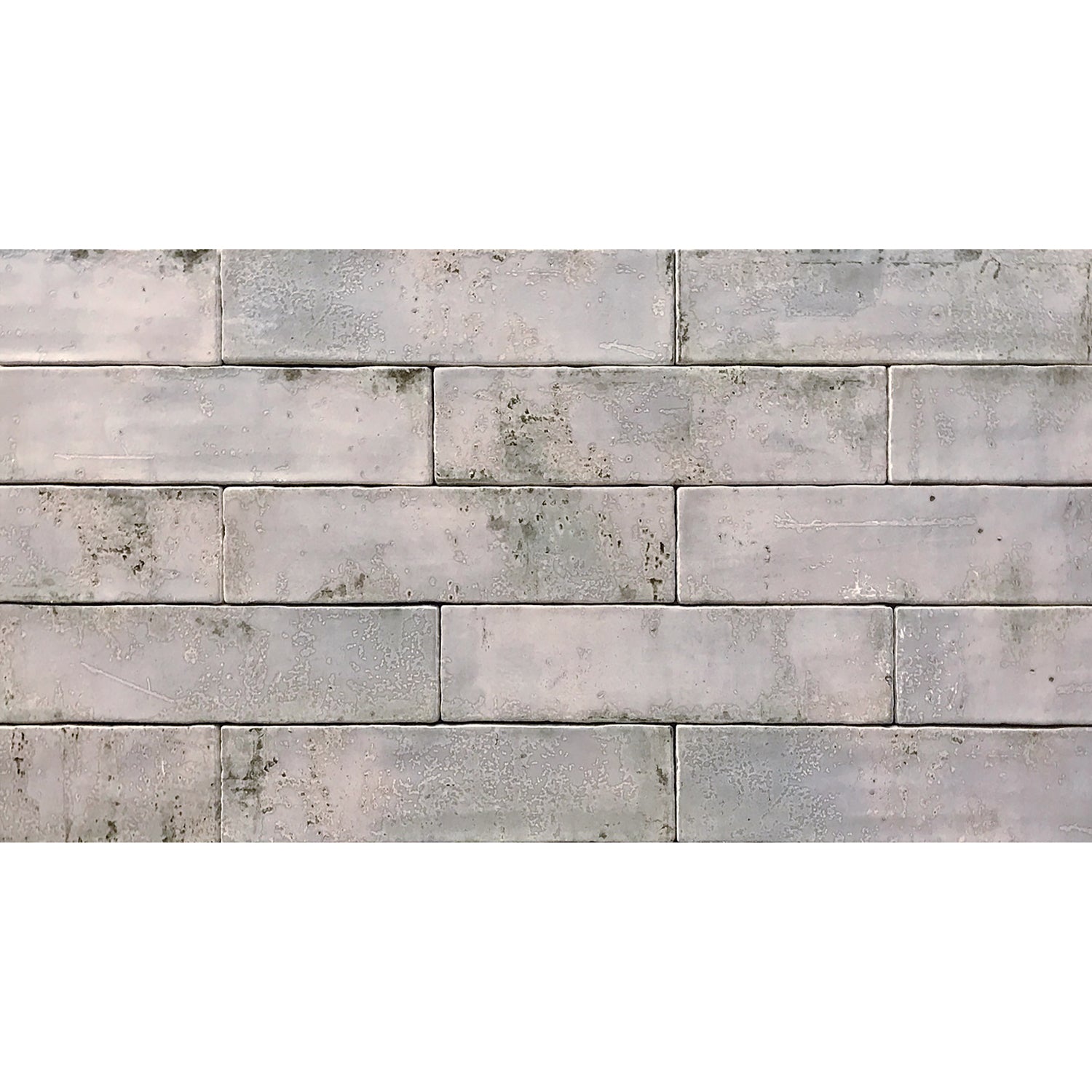 Tesoro Decorative Collection - Grunge Ceramic 3 in. x. 12 in. Wall Tile - Grey