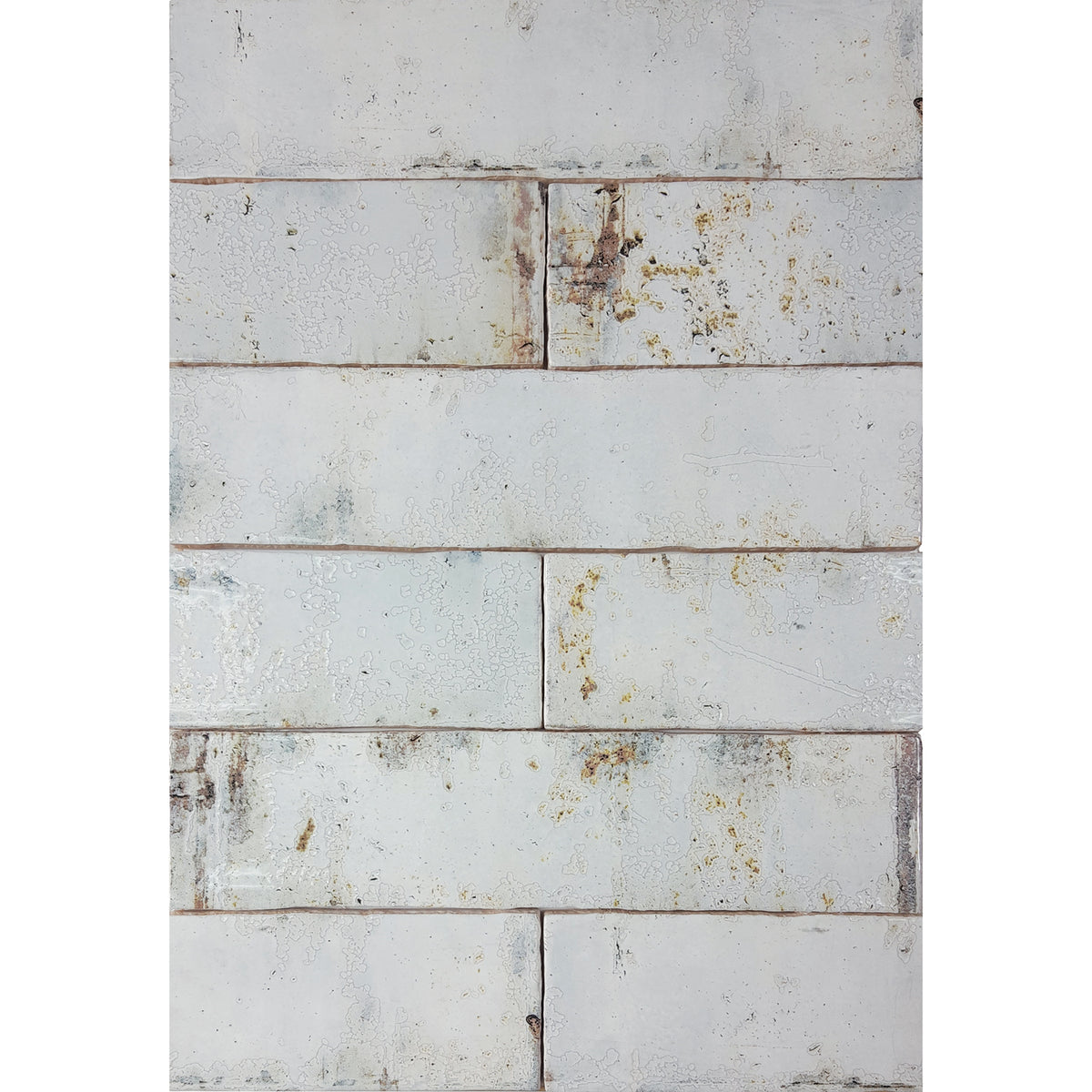 Tesoro Decorative Collection - Grunge Ceramic 3 in. x. 12 in. Wall Tile - Iron