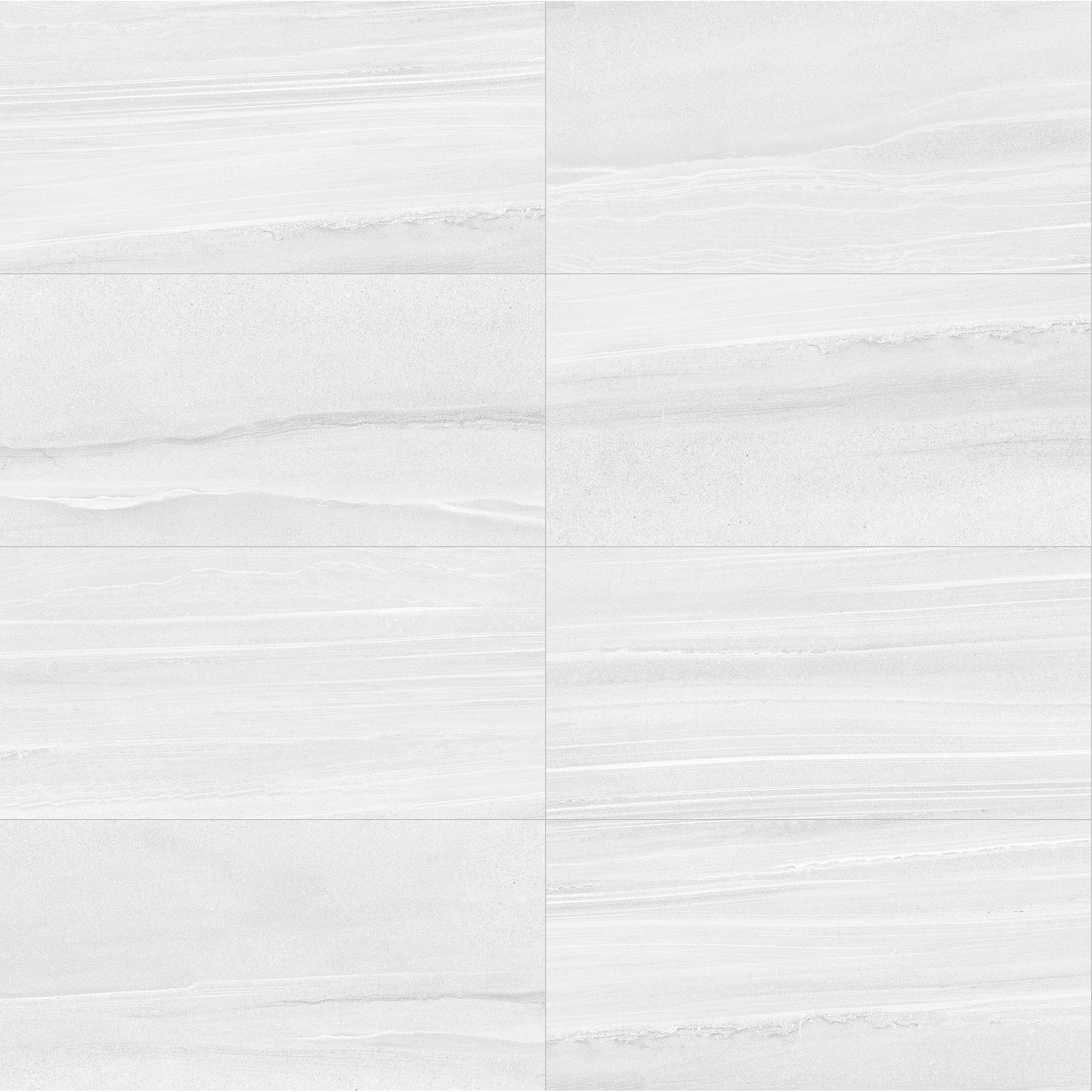 Tesoro - Isla Series - 12 in. x 24 in. Pressed Porcelain Tile - White