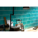 Tesoro - Joyful 4" x 16" Subway Tile - Turquoise Installed