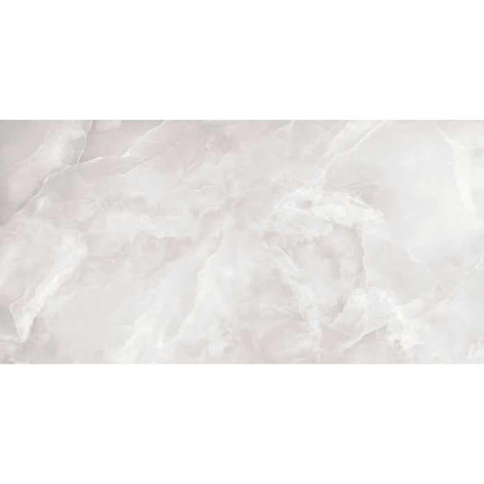 Tesoro - Madras - 12 in. x 24 in. Porcelain Tile - Grigio Glossy