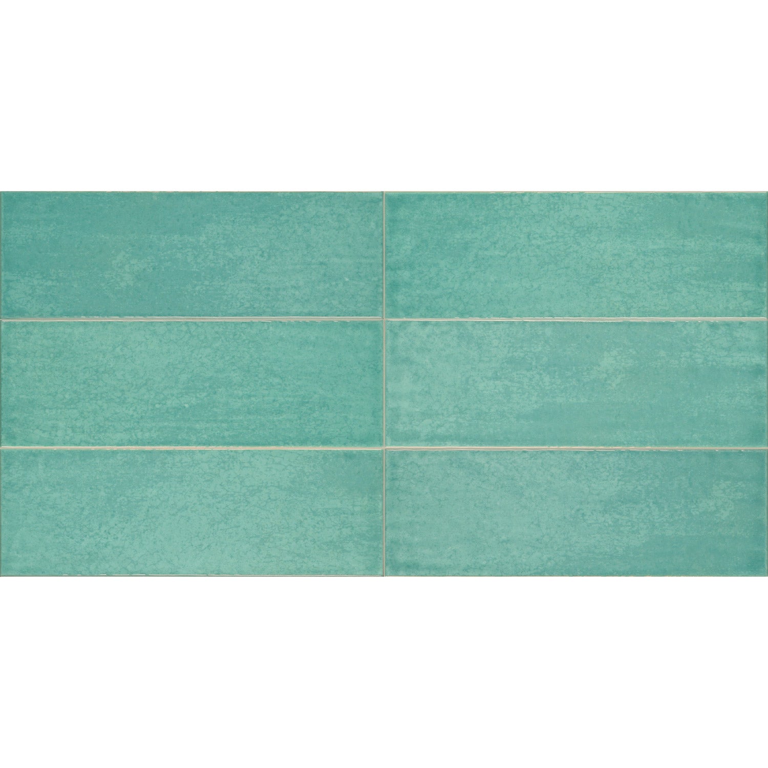 Tesoro - Maiolica 4 in. x 12 in. Ceramic Wall Tile - Acquamarine