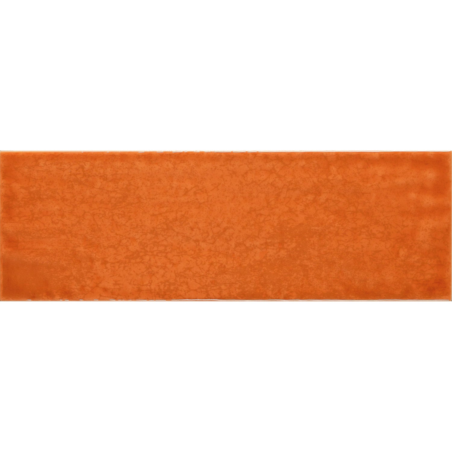 Tesoro - Maiolica 4 in. x 12 in. Ceramic Wall Tile - Arancio