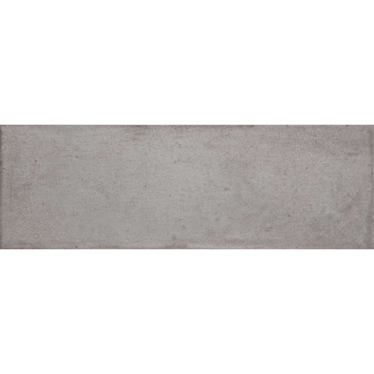 Tesoro - Maiolica 4 in. x 12 in. Ceramic Wall Tile - Grigio