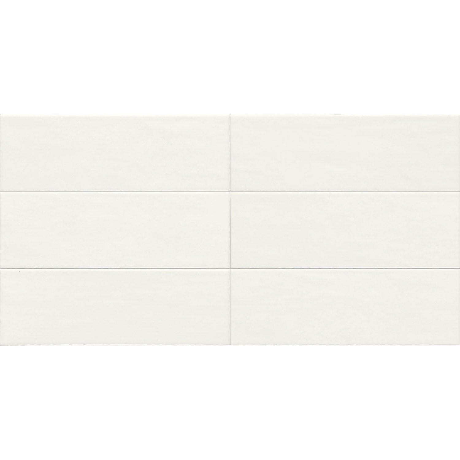 Tesoro - Maiolica 4 in. x 12 in. Ceramic Wall Tile - Latte