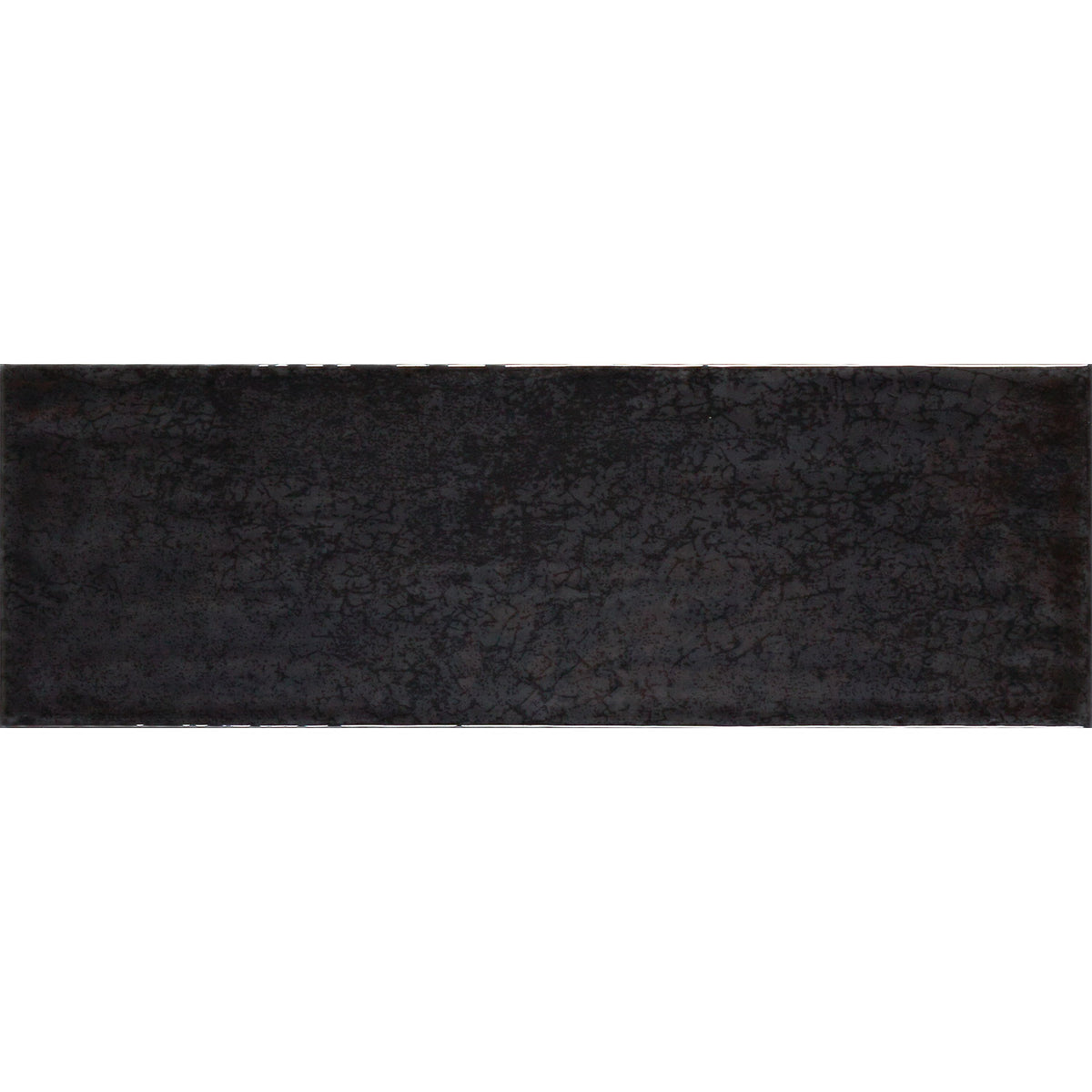 Tesoro - Maiolica 4 in. x 12 in. Bullnose - Nero