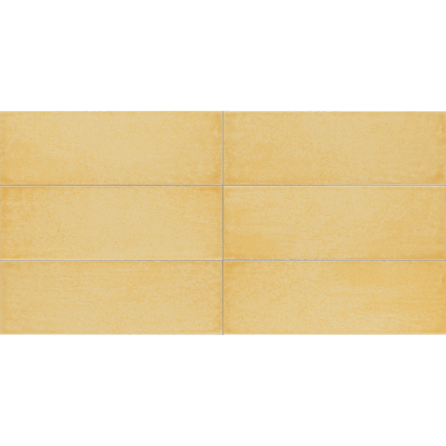 Tesoro - Maiolica 4 in. x 12 in. Ceramic Wall Tile - Ocra