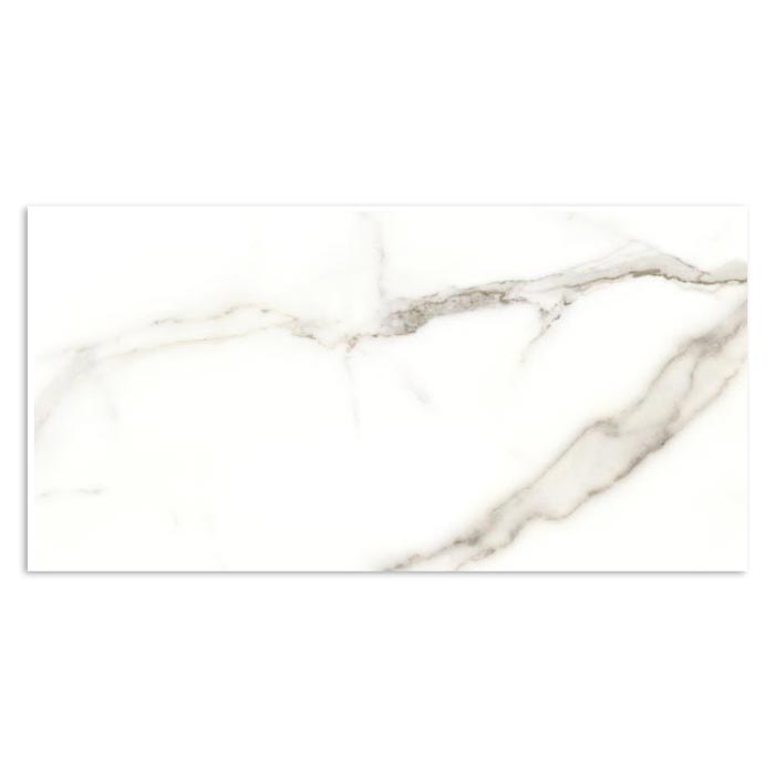 Tesoro - Mayfair 12 in. x 24 in. Porcelain Tile - Calacatta Oro Polished