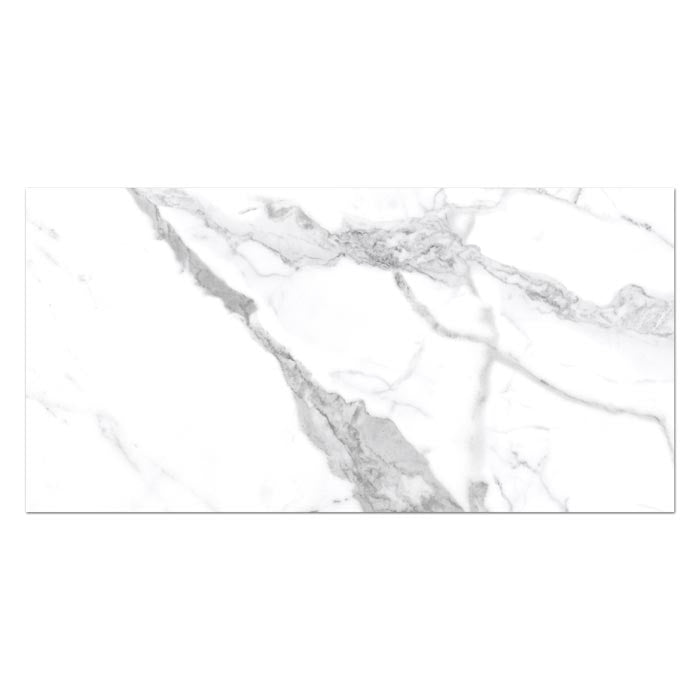 Tesoro - Mayfair 12 in. x 24 in. Porcelain Tile - Statuario Venato Matte