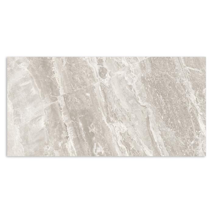 Tesoro - Mayfair 12 in. x 24 in. Porcelain Tile - Stella Argento Polished